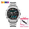 SKMEI Men Electronic Watch Dual Display Electronic Watch Multifunctional Waterproof Watch Fashion Business Style For Men 2049. 