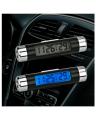 2 in 1 Blue/Backlight Car Digital LCD Temperature Thermometer Auto Clock Indoor Electronic. 