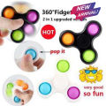 Simple Dimple Fidget Spinner Toy, Handheld Mini Push Pop Bubble Fidget Sensory Toys, Mini Fidget Toy for Children Adult Stress Relief and Anti-Anxiety Tools. 