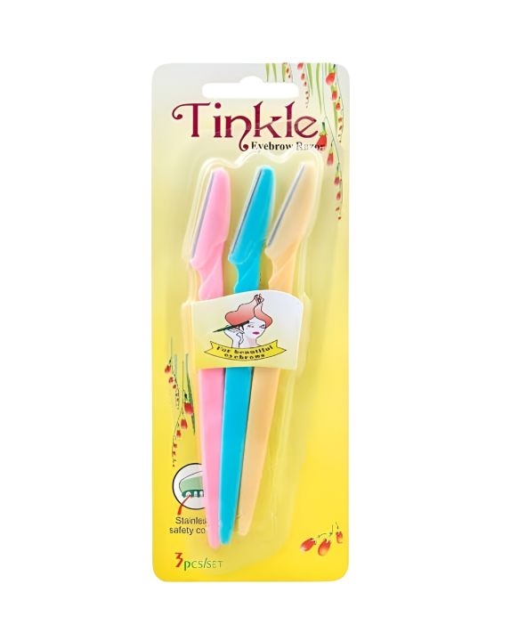 Tinkle Eyebrow Razor 3 Pieces Set For Women