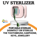 Sterilizer Box for Toothbrush - Multi-Purpose & Portable UV Sterilizer Disinfection box for Toothbrush, Earphones, Keys, Makeup, Jewellery | Mini Rechargeable UVC Sanitizer box for Travel & Home Use. 