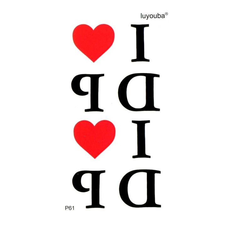 I love DP waterproof Temporary tattoos stickers sexy products Henna Tatoo Men Flash Tattoo Kids kit Tattoo Men