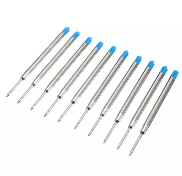 10X%20Blue%20Ballpoint%20Pen%20Refills%20Fine%20Point%20Medium%20Standard%20for%20Parker%20Style%20Ink%20Blue%20-%20Image%203