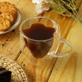 Bistro Heat Resistant Double Wall Glass Coffee Mug - Insulated Clear tea cup set – 1 pc. 