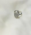 Pearl Diamond Ring Classic Design Gold and Silver Plated. 