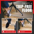 PVC Self-Adhesive Cable Cover Hider Covers Electric Wire Slot Power Cable Protector Floor Cord Cover Extension Wiring Duct Protector Cord Protector. 