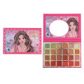 BELZGMEE 24 Colors Fashion Girl Matte Eyeshadow Palette Book Glitter Blush Eye Shadow Professional Makeup for Festival Eyes Face. 