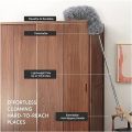 Extendable Duster with Telescoping Pole, Microfiber Bendable Cleaner, Durable Stainless Steel, Cobweb Duster, Washable Duster for Cleaning Ceilings, Fans, Lights, Lightweight Feather Duster. 