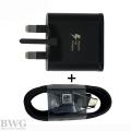 SAMSUNG Adaptive Fast Charger 9V & Type C Cable for S8 S8+ C9 PRO Note 10 9 8 Phone. 