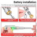 Induced Electric Tester Pen Screwdriver Probe Light Voltage Tester Detector AC/DC 70-250V Test Pen Pencil Voltage Indicator. 