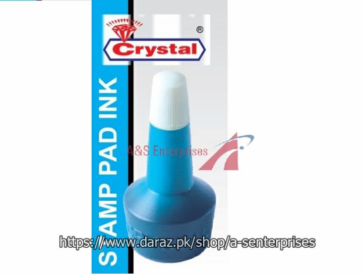 Crystal Stamp Pad Ink-Blue Color 28.5gm
