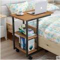 Wooden Laptop side computer Table for sofa & bed with books Shelf Multi-Functional study desk. 