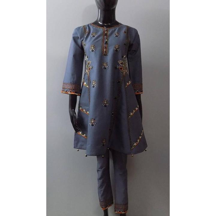 knee length dresses for ladies 2 Piece Printed Lawn Suit