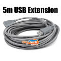 5M High-Speed USB 2.0 Extension Cable Blue Color for All Mobile Accessories. 