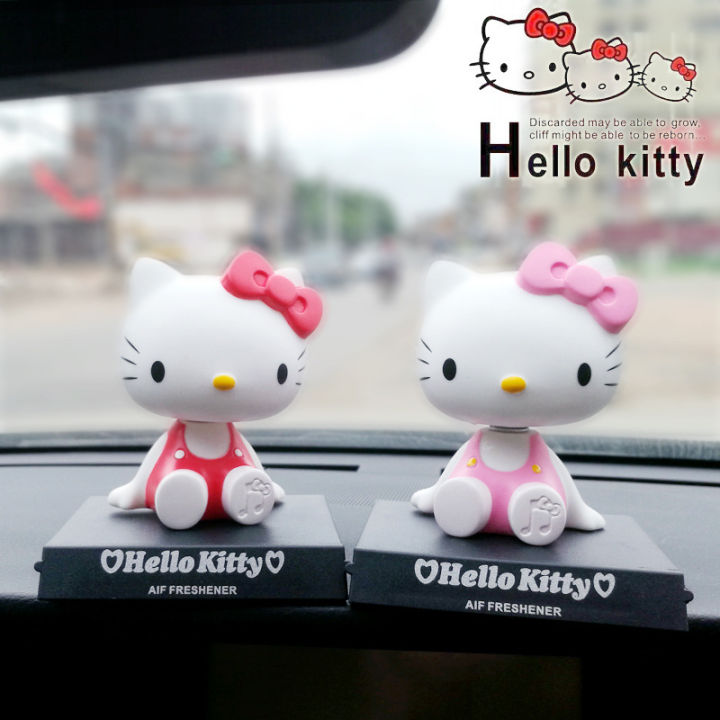 Kai Cry Cat Shake Head Doll Car Ornament Cartoon Cute Cake Decoration Supplies