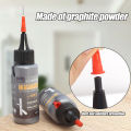 【ZOSR】1x50ml Lock Cylinder Lubricant Multi-Purpose Graphite Lubricant Lubricating Powder Great for Sliding Door Garage Door and Stuck Lock Maintaining. 