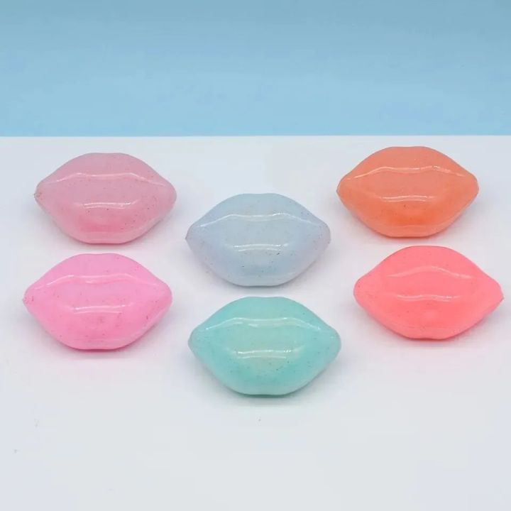 Big Mouth Design Sleep Lip Mask Lip Jelly Lip Balm Treatment Transparent Moisturizing Hydrating Repair Lips Care random colors