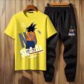 NO SIGNAL SEARCHING Printed Dragon Ball Z Goku Tracksuit For Men, Boys, Girls, Women - Soft and Comfortable Fabric T Shirt and Trouser Summer Collection. 