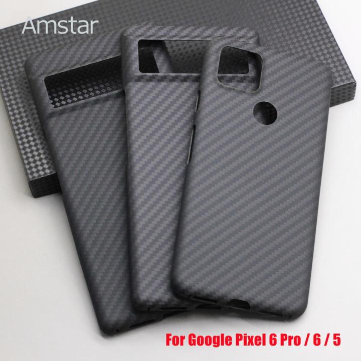 Amstar Pure Carbon Fiber Phone Case For Google Pixel 6 Pro 6 5 High-Quality Ultra-Thin Anti-Drop Pixel 6 Pro Aramid Fiber Cover