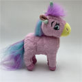 Foreign trade tail list Pink unicorn plush toy unicorn cloth art plush doll pony doll. 