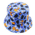 Winfox Summer Cartoon Printing Bucket Hat Cute Fisherman Hats For Women Mens Two Side Reversible Fishing Caps. 