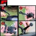 Universal 360 Degree Rotatable Aluminum Alloy Phone Holder ( Mirror Fitting ) Adjustable Mobile Phone Mount with 360° Rotation Suitable for 4-6. 5inch Phone, Anti-Shake Phone Bracket For Motorcycle, Recommended For BYKEA, FOODPANDA, Indrive Riders. 