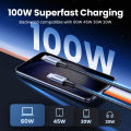 UGREEN 100W Fast Charge USB C to C Cable 5A E-Marker, Nylon Braided Type C Charger Cord 0.5m/1m/1.5m/2m/3m for MacBook Pro, iPhone 15, Galaxy S24 (Black/Blue/Green). 