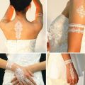 White Henna Stickers-Waterproof Mehndi/hena,hina Stickers Temporary Tattoos, Henna Sticker and Stencils. 