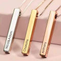 Customized 3D Gold Bar Locket For Girls & Boys With Beautiful Box. 
