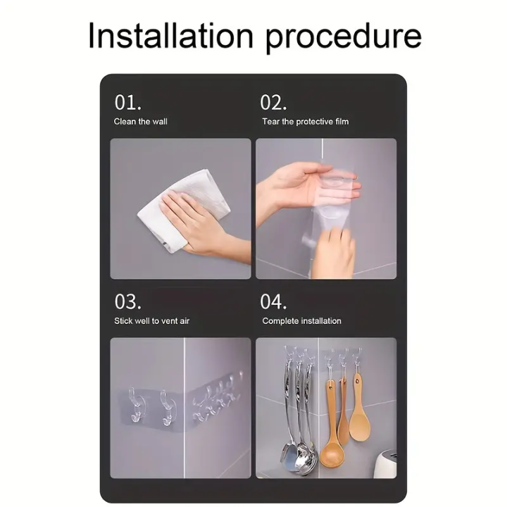6Row%20Multipurpose%20Hooks%20Nail-free%20Transparent%20Holder%20Strong%20Self%20Adhesive%20Wall%20Hook%20Kitchen%20Bathroom%20Traceless%20Hanger%20Stickers.%20-%20Image%207