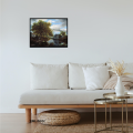 Digital Painting Wall Art with Frame 12" x 9". 