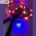 Family Entertainment Outdoor Night Light Training LED Badminton Racket Sets Sport. 