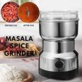 Masala Grinder Machine Stainless Steel Mini Electric 2 in 1 Electric Grinder Coffee Grinder and Blender High-Quality  4 Blades Blender Machine 100% Original 330W Premium Quality Machine. 