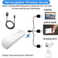 Wireless Mouse Bluetooth Rechargeable Mouse Wireless Computer Silent Mouse Ergonomic Mini Mouse USB Optical Mice For Laptop PC. 