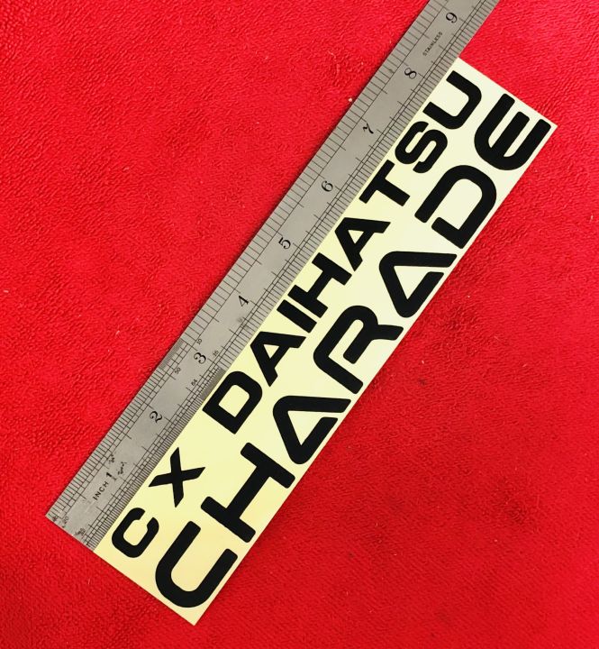 Daihatsu%20charade%20CX%20rear%20sticker%20black%2001%20pc%20-%20Image%203