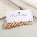 10-Piece Women’s Earrings Set – Butterfly Hollow, Plated Dangle, Tassel, Vintage Pearl & Twist Hoop Styles. 