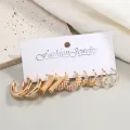 10-Piece Women’s Earrings Set – Butterfly Hollow, Plated Dangle, Tassel, Vintage Pearl & Twist Hoop Styles. 