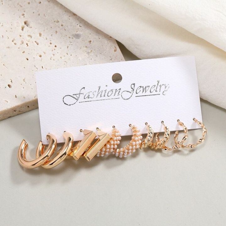 10-Piece%20Women%E2%80%99s%20Earrings%20Set%20%E2%80%93%20Butterfly%20Hollow,%20Plated%20Dangle,%20Tassel,%20Vintage%20Pearl%20&%20Twist%20Hoop%20Styles%20-%20Image%202
