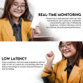 Fantech WMV11C / WMV21C Leviosa Air Wireless Lavalier Single / Dual Microphone With Noise Cancellation Reduction Omni Directional Mic Long 8Hrs Battery Charging Case Clip on Design For Vlogging Tiktok Youtube Intagram Video Shorts Reels (Only For Type C). 