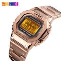SKMEI New Men Sports Watches Count Down Waterproof Watch Stainless Steel Fashion Digital Wristwatches 1456. 