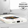 Jizetin for OPPO A12 / A12S / A5S / A7 Case Creative Digital Rubik Cube Side Design Phone Cover Square Edge Pattern Liquid Silicone Phone CasesCases. 