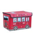Bus Design Folding Storage Bins Quilt Basket Kid Toys Organizer Storage Boxes Cabinet Wardrobe Storage Bags. 