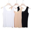 GlamourSecrets Women's Summer Sleeveless  Inner wear wide strapped  Cotton Soft Stretchy Free Size Camisole for girls & ladies. 
