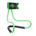 Lazy Bendable Flexible Hang Neck Phone Holder 360 Degree Rotation Mobile Stand - Green. 