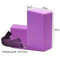 Yoga Blocks Stretch Strap Sets Gym Foam Brick Stretching Belt Body Shaping Training Exercise Fitness Gym Accessories. 