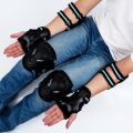 6Pcs/Set Teens & Adult Knee Pads Elbow Pads Wrist Guards Protective Gear Set for Roller Skating, Skateboarding, Cycling Sports. 