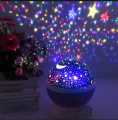 STAR MASTER LAMP NIGHT LIGHT LAMP LED Projector, Galaxy Moon Romantic Decoration Sky Star Rotating Lamp for Kid's Room and with USB Wire (Multicolour) Pack of 1. 