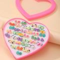 Multi-style Colorful Fruit Flower Cartoon Geometric Crystal Stud Earrings Set For Women Girls Alloy Earrings Jewelry Gifts. 