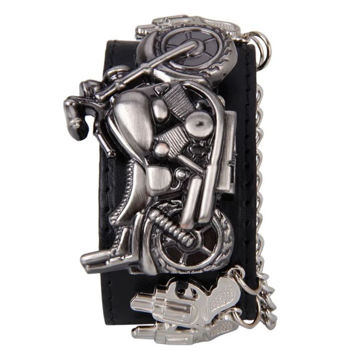 Punk Wrist Watch Series Rock Chain Motorcycle Stereo Pattern Men and Women Personality Hip Hop Watch Bracelet Cuff Gothic Watch