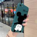 For iPhone 7 Case Cartoon Cute Mickey Mouse New Design Side Phone Case Square Edge Pattern Silicone Cases Full Cover Camera Casing Shockproof Softcase Protection Case. 